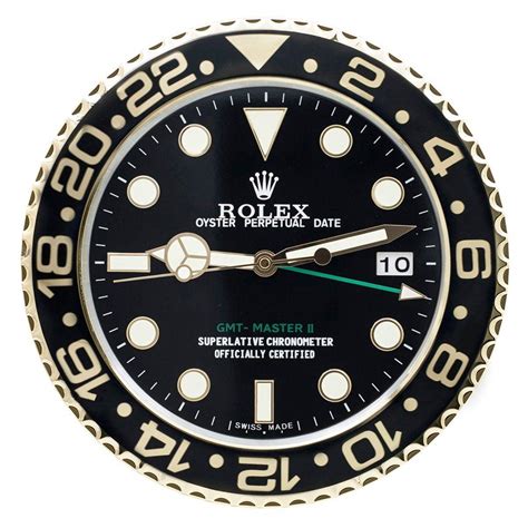 rolex gmt desk clock|Rolex watch face wall clock.